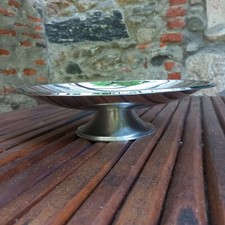 Portafrutta/portadolci  centrotavola alzatina in acciaio  anni 90