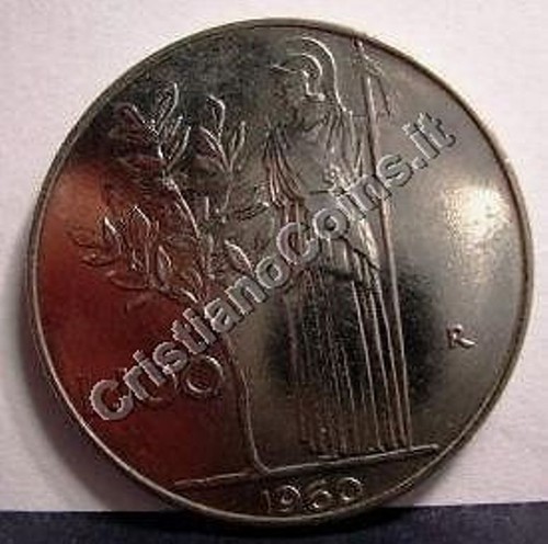 100 lire 1960 in - , ass