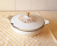 Zuppiera in fine porcellana tedesca Bavaria filet oro dorato Vintage anni '60