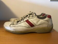 SNEAKERS PRADA SPORT AMERICA'S CUP SCARPE BIANCHE IN PELLE TAGLIA 42 SPED GRATIS