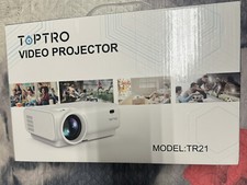 Mini Proiettore TOPTRO+ telo bianco 264x147cm