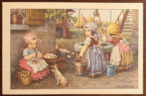 Cartolina vita contadina - cartolina, contadina"