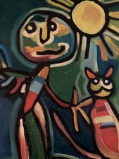 Pittura Olio Pannello Legno