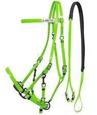 Briglia-cavezza in biothane completa di redini gommate Lakota 