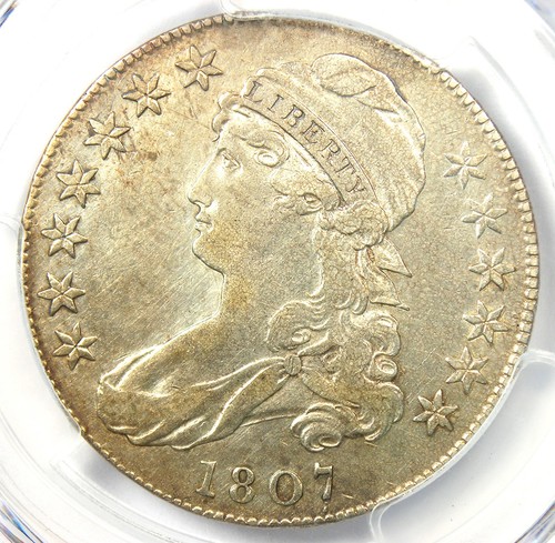 1807 capped bust half - half, dollar
