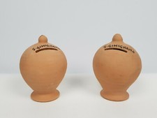 SCULTURA SALVADANAIO ORCIO S. GIMIGNANO TOSCANA IN TERRACOTTA SOUVENIR COPPIA