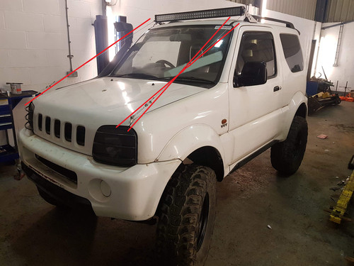 Jimny staffe barra luminosa - jimny,