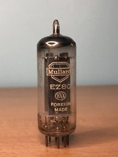 Mullard EZ80 Valvola Raddrizzatore / Tubo Aspirazione (Made In France) - Testata - (#31)