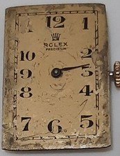 Quadrante rettangolare- ROLEX -precision- 1930  con meccanismo eta 950 001
