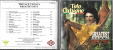 CD 19 TITRES TOTO CUTUGNO GREATEST HITS BEST OF 1989 INCLUS L'ITALIANO BELGIQUE