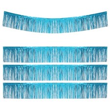 4 pezzi Gonne da tavolo Tinsel Gonne da tavolo con frange in lamina