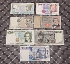 Lotto di 7 Banconote Lire