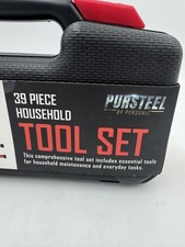 Pursteel Set di Attrezzi per Casa 39 Pezzi Kit Fai da Te Riparazione Casa Manutenzione Custodia Nuovo