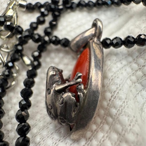 Collana rana argento - in,