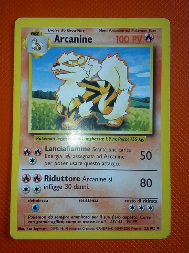 Pokemon card arcanine - pokemon,