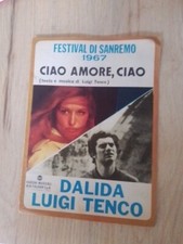 Dalida Luigi Tenco Ciao Amore Ciao  Spartito Sheet  Music 