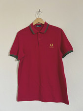 Polo Fred Perry Portogallo top rosso bordeaux taglia media manica corta ottime condizioni