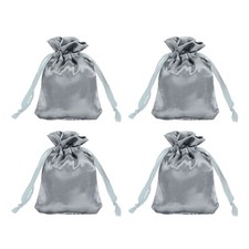 Sacchetti raso 3x4" grigio 4pz