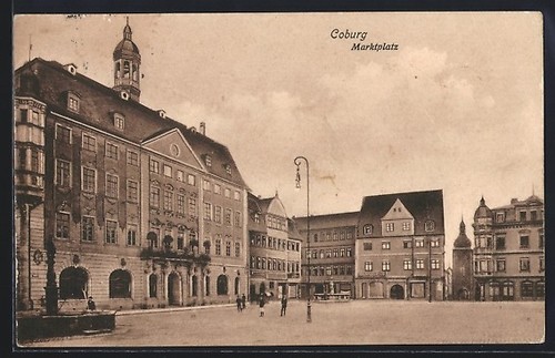 Coburgo vista sulla - vista, piazza