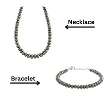 Collana con perline rondelle