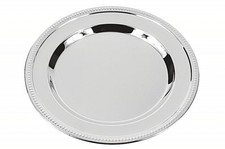 N.4 VASSOIO SOTTOBOTTIGLIA TAVOLA LAVORATO Cm.15 RIVESTITO IN ARGENTO 925% 81252