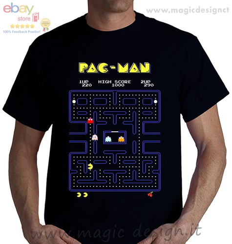 Pac man shirt arcade - pac-man,