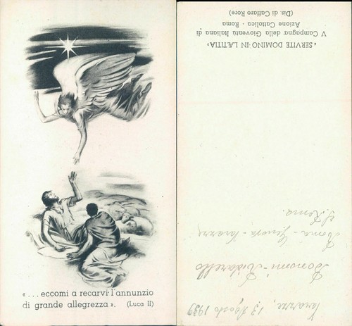 Varazze agosto 1939 santino - 1939,