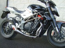 Scarico MassMoto Impianto COMPLETO 4in1 Tromb Curv MV Agusta Brutale 910 990 1078 1090