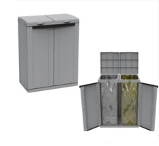 Pattumiera raccolta differenziata bidone rifiuti ECOLINE2 TERRY ante resina