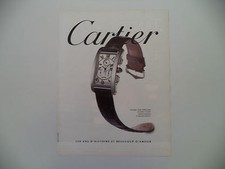 advertising Pubblicità 1997 OROLOGIO CARTIER TANK AMERICAINE