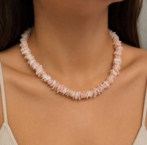 Collana vintage rosa - collana,