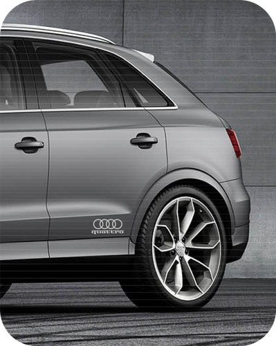 Adesivi audi quattro - adesivi,