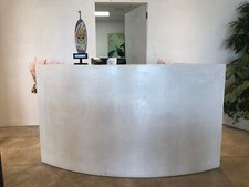 bancone reception usato + fioriere