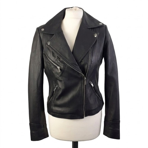 Giacca biker donna vera - , pelle