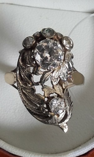 Antico anello oro con - antico,