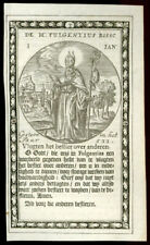 santino incisione 1600 S.FULGENZIO V. DI RUSPE