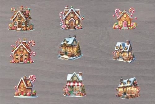 Decorazione mista negozio - 9x,