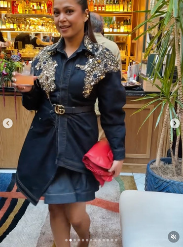 Abito gioiello denim - , zara