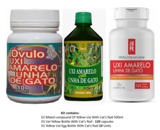 Kit Uxi Amarelo E Unha De