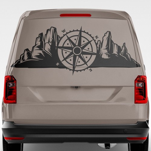 Adesivo auto montagne western