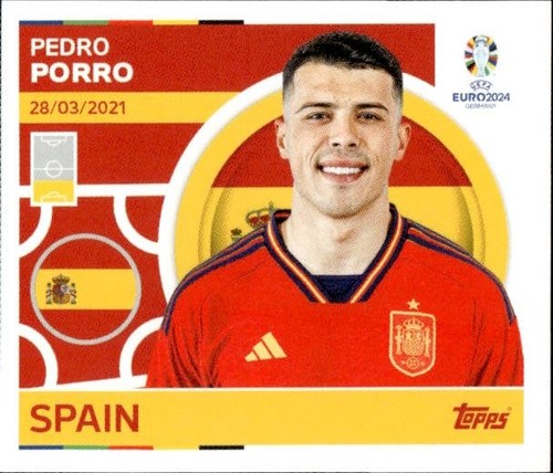Figurina euro 2024 topps - topps, #