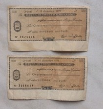 Assegni circolari 1976 Banca di Trento e Bolzano Lire 50 Superski Dolomiti 