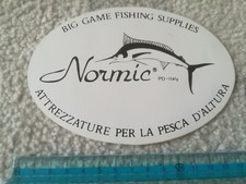adesivo sticker NORMIC ITALY big game fishing supplies Attrezzatura pesca altura