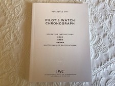 Libretto Istruzioni IWC Pilot’s Watch Chronograph 3777 IWA58218/02.12/10.0