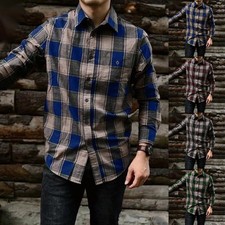 Elegant Mens Plaid Shirt with