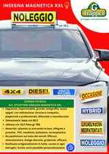 insegna magnetica bifacciale pubblicitaria XXL per tetto auto tipo OCCASIONE