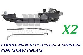 Coppia maniglie esterna porta - coppia,