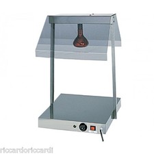 PIANO CALDO cm 45X64X80H ACCIAIO 1 lampada Infrarossi Professionale Mantenimento