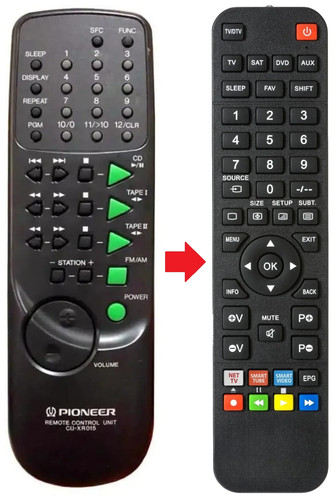 Telecomando adatto per pioneer - telecomando,