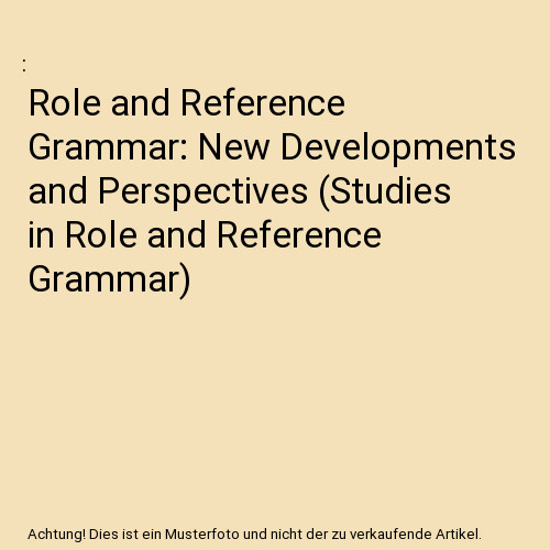Role and reference grammar - role,